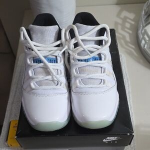 Nike Kids White and Blue Sneakers
